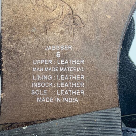 Steve Madden Leather Gem Beaedd Sandals Size 6.5 - Picture 5 of 5